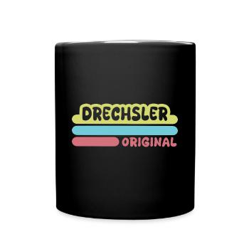 Drechsler als Vorname - Tasse einfarbig - Schwarz - Vorne