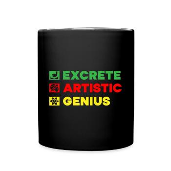 Artist Painter Graphic Artistic Genius Art Saying - Full Colour Mug - black - Front