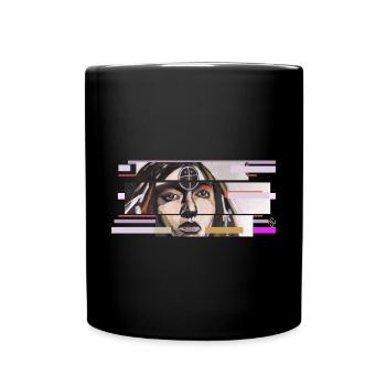 Dolmengöttin Langeneichstädt - Tasse einfarbig - Schwarz - Vorne