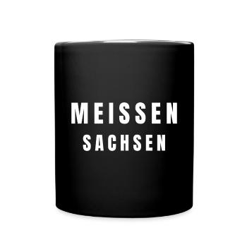 Meissen, Saxony - Full Colour Mug - black - Front