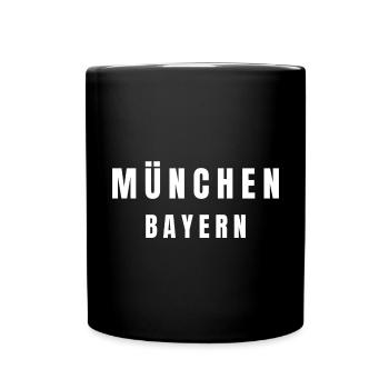Munich Bavaria - Full Colour Mug - black - Front
