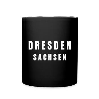 Dresden Saxony - Full Colour Mug - black - Front