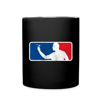 Darts Player Steeldart Funny Dart 180 Darts - Full Colour Mug - black - Front