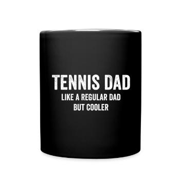 Cool Tennis Dad Funny - Full Colour Mug - black - Front