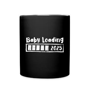 Baby 2025 loading - Pregnancy - Gift - Full Colour Mug - black - Front