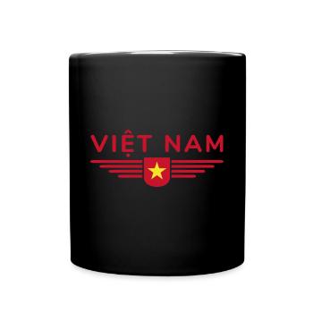 Vietnam Fan, Outfit T Shirt Design - Full Colour Mug - black - Front