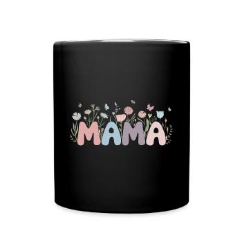 Mama - Tasse einfarbig - Schwarz - Vorne