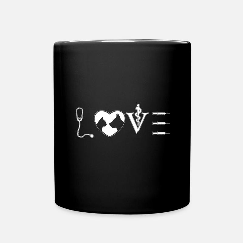 Liebeszauber Tierarzt - Tasse einfarbig - Schwarz