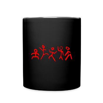 kinderzeichnung01C - Full Colour Mug - black - Front