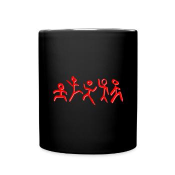 DESSIN DES HOMMES DANSANTS - Mug uni - noir - Devant