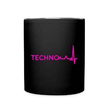 Techno Musik Dance Club Electronic Underground Rav - Tasse einfarbig - Schwarz - Vorne