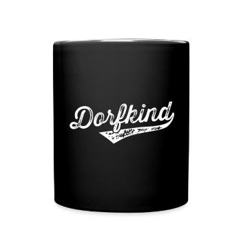 Dorfkind T-Shirt Herren Damen Dorf Land Dorfkind - Tasse einfarbig - Schwarz - Vorne