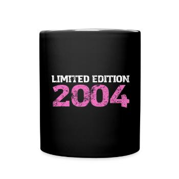 18. Geburtstag Mädchen 18 Jahre 2004 Spruch - Tasse einfarbig - Schwarz - Vorne