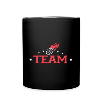 Team Rugby Gift humor rugby player - Full Colour Mug - black - Front