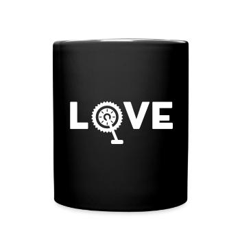 ICH LIEBE FAHRRÄDER - Tasse einfarbig - Schwarz - Vorne
