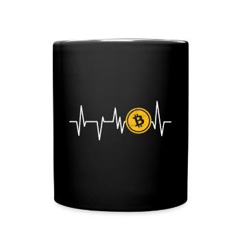 Lustige Bitcoin Krypto Blockchain Btc Spaß Liebhab - Tasse einfarbig - Schwarz - Vorne