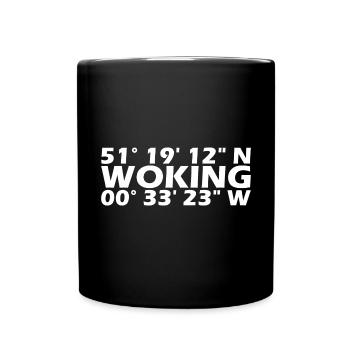 Woking coordinates - Full Colour Mug - black - Front