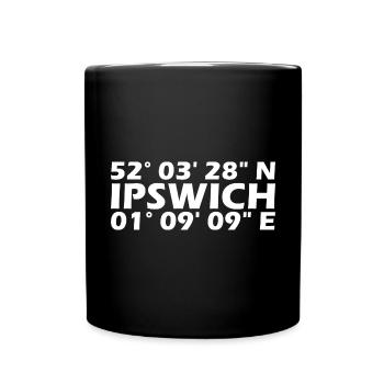 Ipswich Coordinates - Full Colour Mug - black - Front