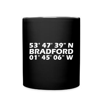 Bradford Coordinates - Full Colour Mug - black - Front