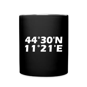 Bologna Coordinates - Full Colour Mug - black - Front