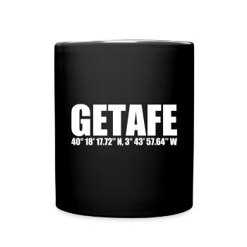 Coordonnées Getafe - Mug uni - noir - Devant