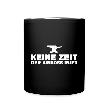 Schmiede Amboss Schmiedekunst Schmied Geschenk - Tasse einfarbig - Schwarz - Vorne