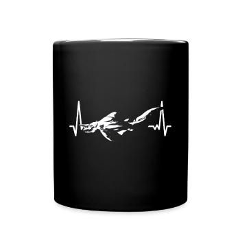 Liebt Kobold Hai Geschenk - Tasse einfarbig - Schwarz - Vorne