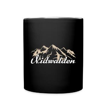 Nidwalden Schweiz Heimat Kanton Geschenk - Tasse einfarbig - Schwarz - Vorne