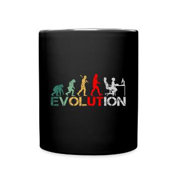 Computer Nerd Programmer Evolution funny - Full Colour Mug - black - Front