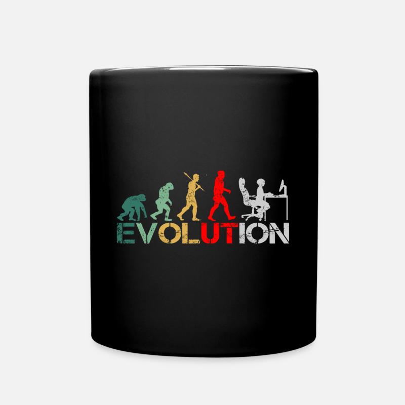 Computer Nerd Programmierer Evolution witzige - Tasse einfarbig - Schwarz