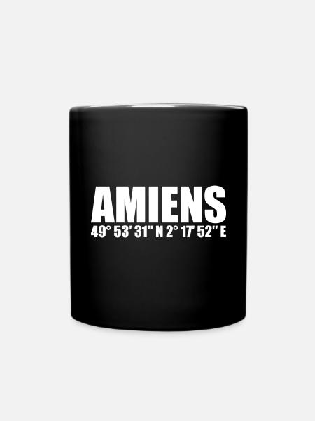 Coordonnées d’Amiens - Mug uni - noir
