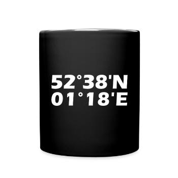 Norwich Coordinates - Full Colour Mug - black - Front