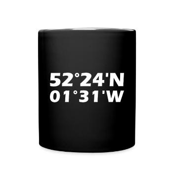 Coventry coordinates - Full Colour Mug - black - Front