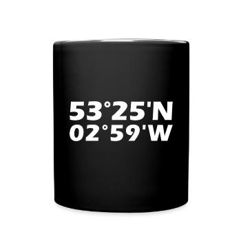Liverpool Coordinates - Full Colour Mug - black - Front