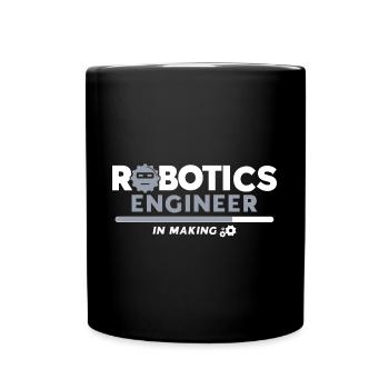 Robot Robotics Engineer Costume Robot - Full Colour Mug - black - Front