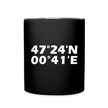 Tours Coordinates - Full Colour Mug - black - Front