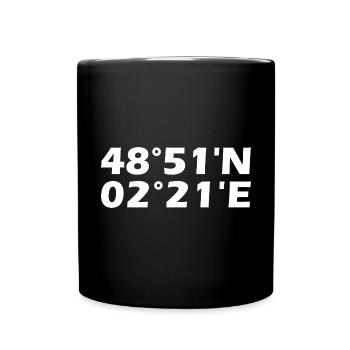 Paris Coordinates - Full Colour Mug - black - Front