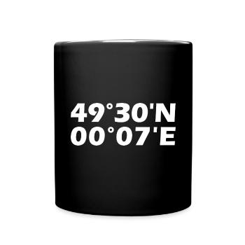 Le Havre Coordinates - Full Colour Mug - black - Front
