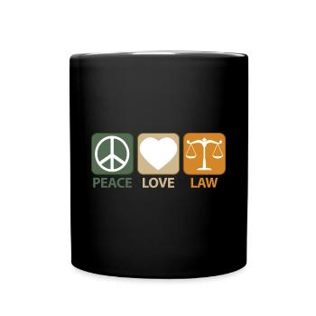 Anwalt Spruch Sprüche Lustige witzige Cool Männer - Tasse einfarbig - Schwarz - Vorne