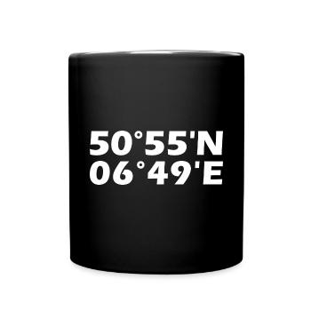 Coordonnées effrontées - Mug uni - noir - Devant