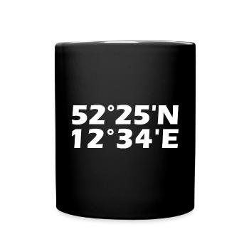 Coordonnées de Brandenburg an der Havel - Mug uni - noir - Devant