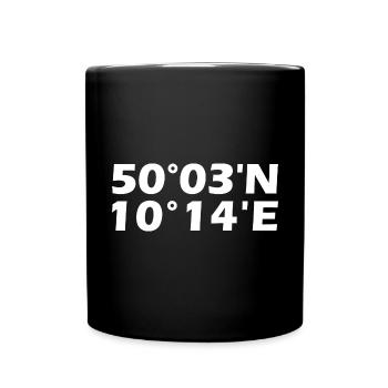 Schweinfurt coordinates - Full Colour Mug - black - Front