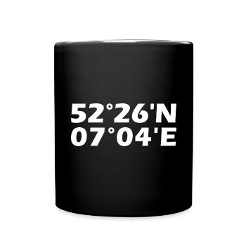 Nordhorn Coordinates - Full Colour Mug - black - Front