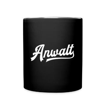 Anwalt Anwälte Anwaelte Jurist Rente Ruhestand - Tasse einfarbig - Schwarz - Vorne