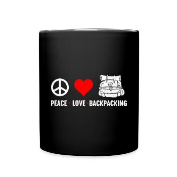 Camping en plein air Randonnée Backpacking - Mug uni - noir - Devant