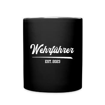 Wehrführer 2023 Dienstgrad Freiwillige Feuerwehr - Tasse einfarbig - Schwarz - Vorne