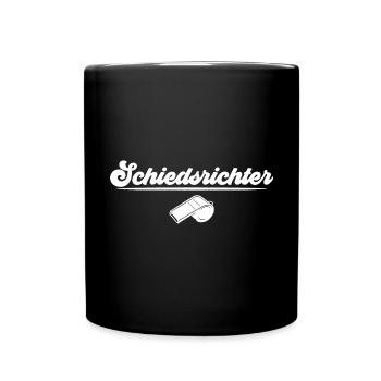 Schiedsrichter - Tasse einfarbig - Schwarz - Vorne