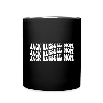Jack Russel Mom - Tasse einfarbig - Schwarz - Vorne