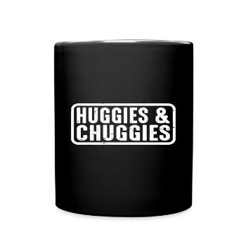 Huggies et Chuggies 23 - Mug uni - noir - Devant
