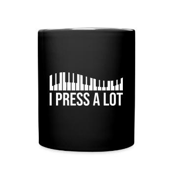 Piano Musician Pianist Keyboard Music - Full Colour Mug - black - Front